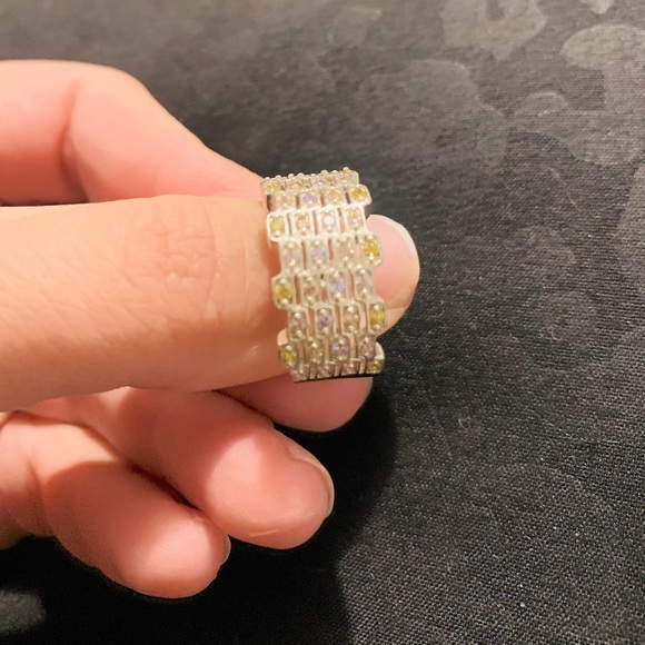 Size 8 Sterling Silver ring handmade in Nicaragua - Picture 1 of 2